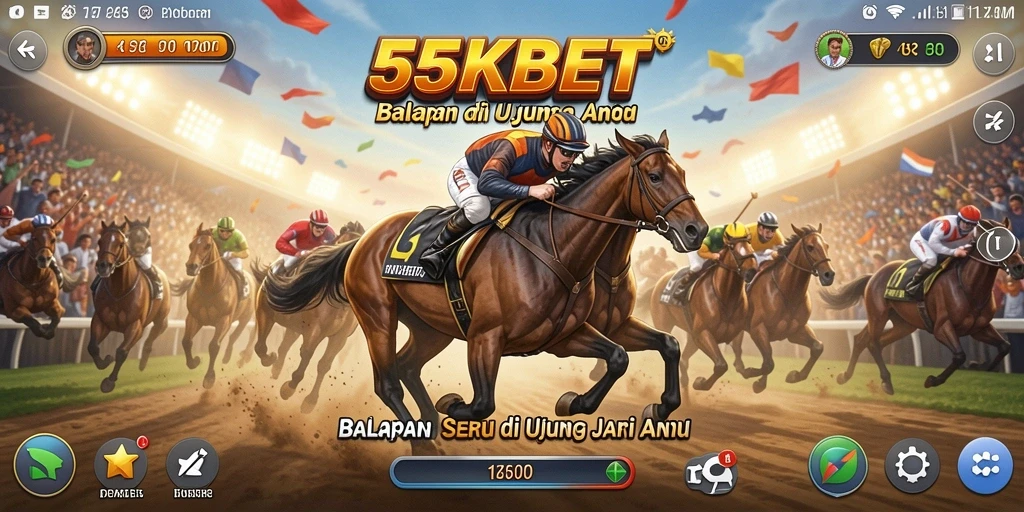 Tampilan gameplay <strong>55KBET</strong> yang mendebarkan dan penuh aksi.