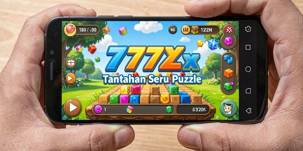 Tangkapan layar utama gameplay Puzzle 777ZX yang menarik.