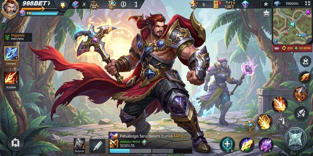 Tampilan gameplay 988BET yang menarik dalam aksi ARPG.