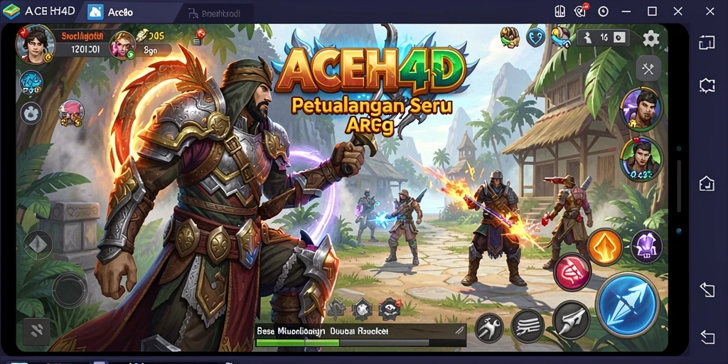 Tampilan gameplay seru dan dinamis dalam ACEH4D.