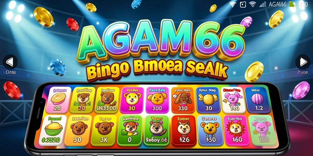 Tampilan gameplay Bingo yang seru dan interaktif di AGAM66.