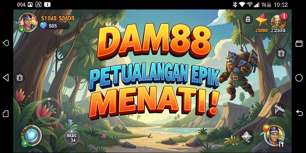 Tampilan gameplay <strong>DAM88</strong> yang memukau dengan elemen petualangan yang seru.