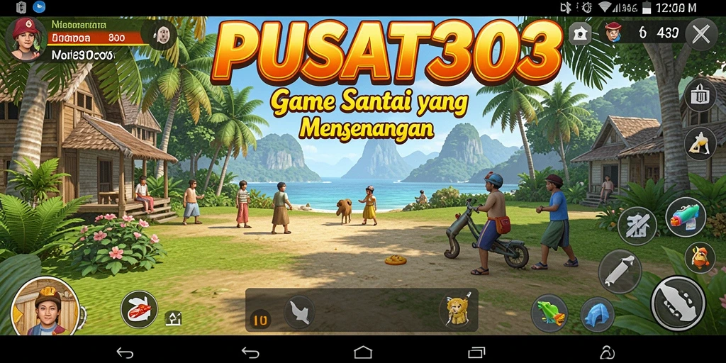 Tampilan gameplay PUSAT303 yang cerah dan menarik.
