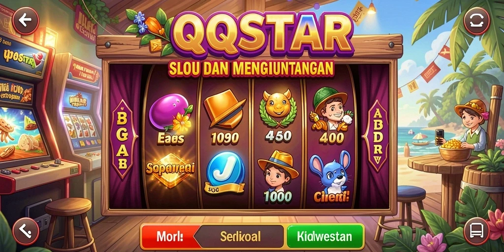 Tampilan menarik dari gameplay slot QQSTAR dengan fitur bonus.