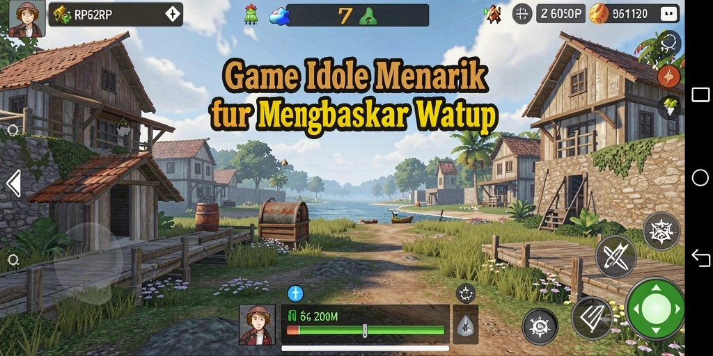 Tampilan gameplay Idle yang seru dan menyenangkan di RP62RP.