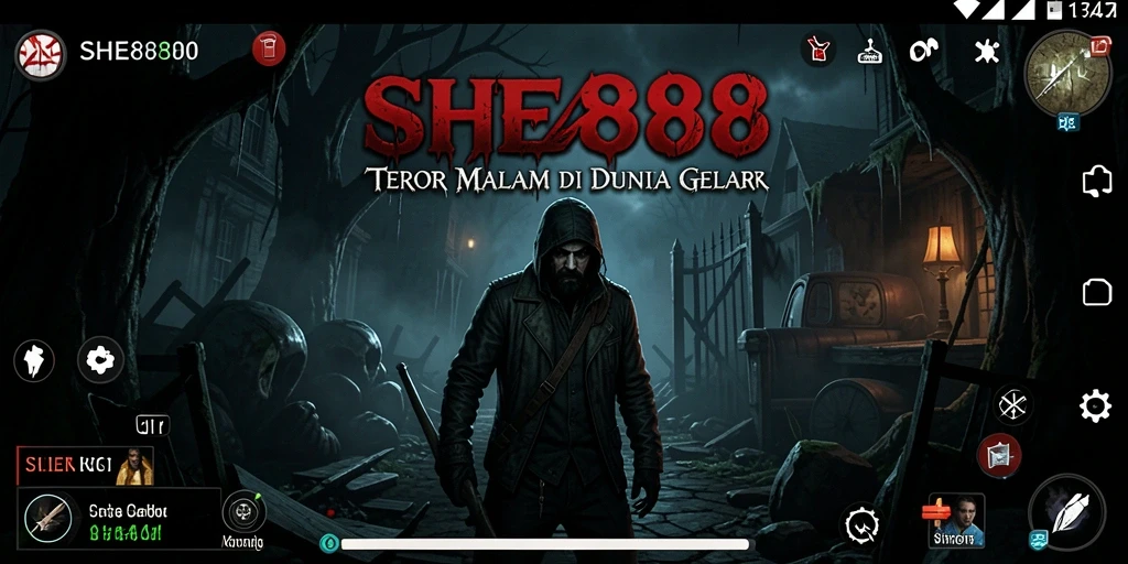 Tangkapan layar dari gameplay SHE888 yang menakutkan dan penuh ketegangan.
