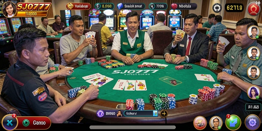 Gameplay seru SJO777 dalam permainan Poker yang menarik.